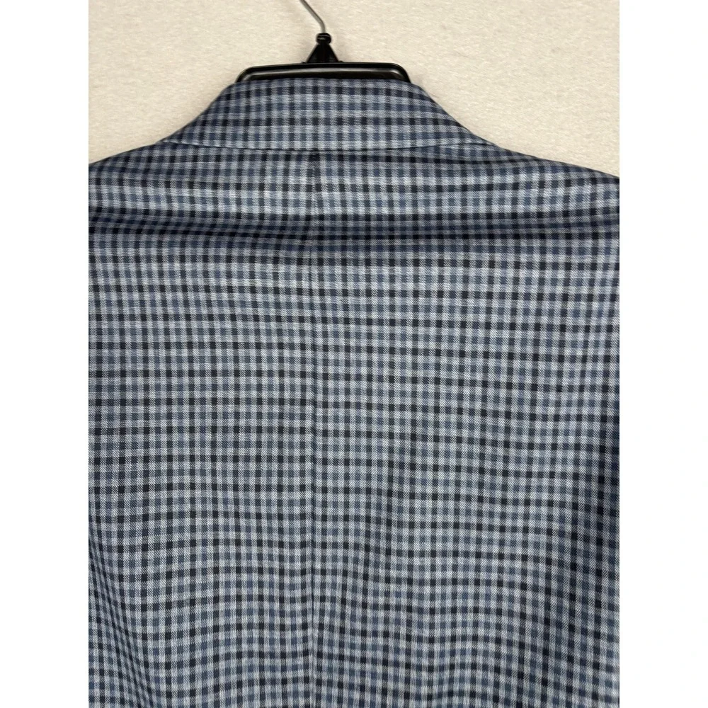 Lauren Ralph Lauren Blazer Mens 42L Blue Checked 2 Button Stretch Sport Coat